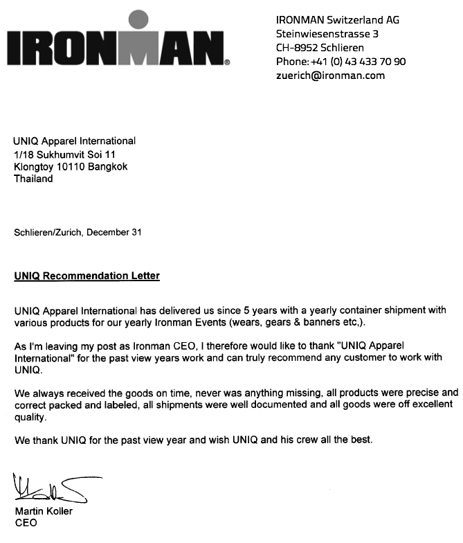 Ironman UNIQ Partner
